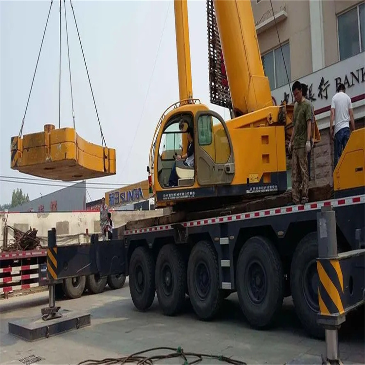 连云港当地吊车出租|机器吊装|75吨|工厂搬迁服务